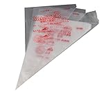 Happy Chef Polythene Icing Piping Bags, Medium, Silver(Pack of 100)