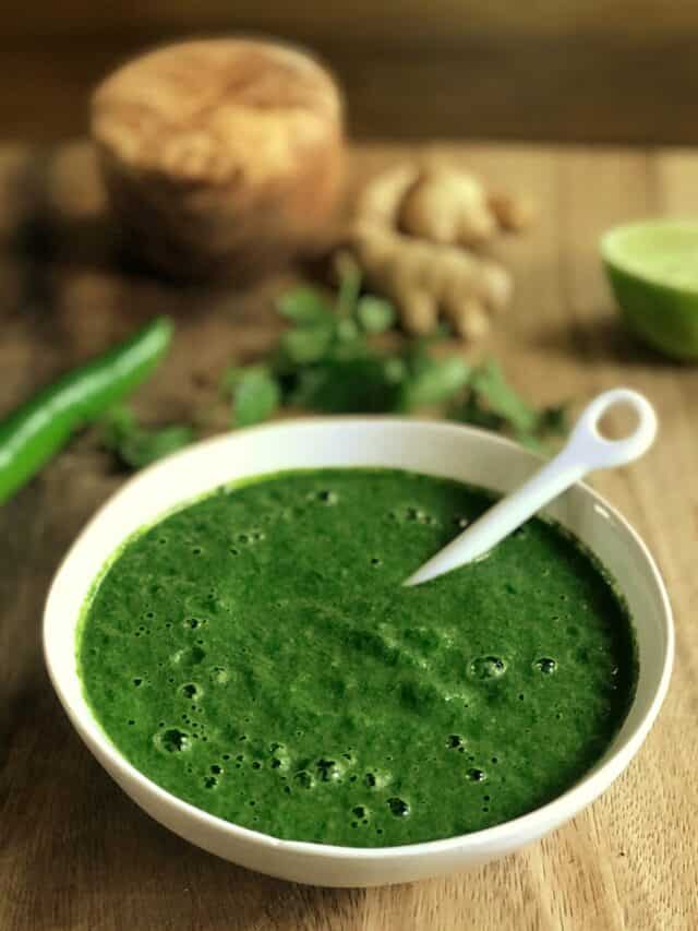 Dhaniya Chutney Recipe: Fresh Coriander Dip For Indian Snacks